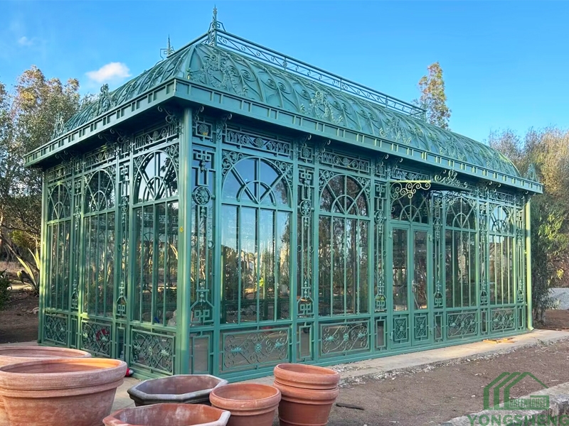 luxury Victorian glass greenhouse conservatory